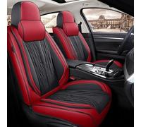 Car Seat Covers PU Leather Car Seat Cover For Cadillac For XT5 XT4 XT6 ATSL CT4 CT5 CT6 CT CTS Protectors Accessories Car Seat Covers Full Set(Red black,Luxury)