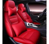 Car Seat Covers Set Car Seat Cover Leather For Accord For FIT For CITY For XR-V For Odyssey For Element For Pilot Car Accessories Car Seat Covers(Red,Luxury)