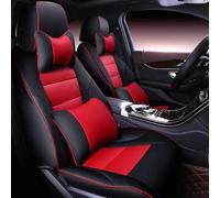 Car Seat Covers Set Car Seat Cover Leather For Accord For FIT For CITY For XR-V For Odyssey For Element For Pilot Car Accessories Car Seat Covers(Black Red 4pcs,Luxury)