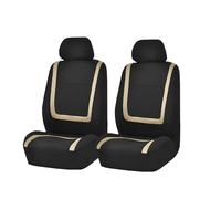 Car Seat Covers Set Car Seat Covers For Toyota For Avalon For Avensis For Allion For Auris For Hybrid For Crown RAV4 For Alphard For 4Runner For Hilux Car Seat Covers(2Seats-Beige)