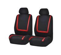 Car Seat Covers Set Car Seat Covers For Toyota For Avalon For Avensis For Allion For Auris For Hybrid For Crown RAV4 For Alphard For 4Runner For Hilux Car Seat Covers(2Seats-Red)