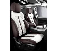 Car Seat Covers Set Car Seat Covers For Volvo For XC90 V60 S60 V40 C30 C70 S80 For XC40 For XC60 Custom Waterproof Leather Car Accessories Car Seat Covers(Coffee White)