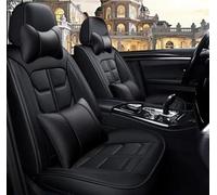 Car Seat Covers Set Car Seat Covers Full Set Leather For Hyundai I30 IX35 For Kona I20 I10 For Ioniq 5 Car Protector Accessories Car Seat Covers(Black,Deluxe)