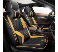 Car Seat Covers Set Custom Car Seat Cover For Nissan For Qashqai For Sunny For X-Trail For Cima For Fuga For Cefiro For Murano For Tiida For Teana Car Accessories Car Seat Covers(BLACK YELLOW,Luxury)