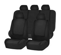 Car Seat Covers Set Fabric Car Seat Covers For VW For Passat B5 For Touran For Tiguan For Phaeton For Toureg For Sharan Car Seat Cushion Cover Car Accessories Car Seat Covers(5Seats-Black)