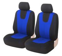 Car Seat Covers Set Fabric for Kia K2 2017-2023, NonSlip Front Protectors Easy Install with Two-Tone Accent Interior Accessories,E/Blue