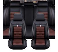 Car Seat Covers Set For Ford Puma/Puma Gen-E (Seit 2024 2025 2026 2027+), Full Leather Protectors Waterproof Breathable Resistant Accessories, D/Black-Coffee