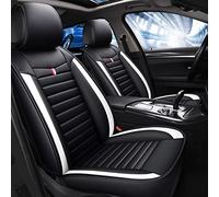 Car Seat Covers Set For Toyota For Rav4 E6 X30 Pu Leather Car Seat Cushion Not Moves Cover Universal(WHITE)