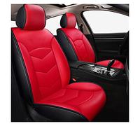 Car Seat Covers Set Full Coverage Leather Car Seat Covers For Megane 2 3 For Master For Scenic For Captur For Clio For Fluence For Kangoo(Red)
