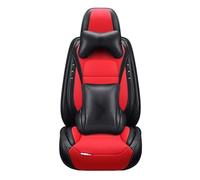 Car Seat Covers Set Full Set Car Leather Seat Cover For Dodge For Journey For Caliber For Avenger For Challenger For Charger For Nitro For Ram 1500(Black Red 4pcs,Deluxe)