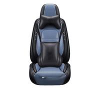 Car Seat Covers Set Full Set Car Leather Seat Cover For Dodge For Journey For Caliber For Avenger For Challenger For Charger For Nitro For Ram 1500(Black BLUE,Deluxe)