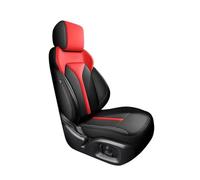 Car Seat Covers Set Full Set Leather Car Seat Covers For Dodge For Journey 2013-2018 Car Waterproof Custom Interior Accessories Car Seat Covers(Black Red 4pcs,Standard)