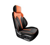 Car Seat Covers Set Full Set Leather Car Seat Covers For Dodge For Journey 2013-2018 Car Waterproof Custom Interior Accessories Car Seat Covers(BLack orange,Standard)