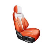 Car Seat Covers Set Full Set Leather Car Seat Covers For Dodge For Journey 2013-2018 Car Waterproof Custom Interior Accessories Car Seat Covers(Orange White,Standard)