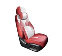 Car Seat Covers Set Full Set Leather Car Seat Covers For Volvo For XC90 2015-2019 Car Waterproof Custom Interior Accessories Car Seat Covers(Red White,Deluxe)
