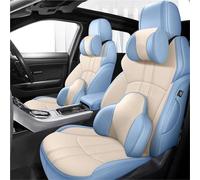 Car Seat Covers Set Leather 5 Seats Custom Car Seat Covers For Kia For Sorento 2015-2017 Car Interior Accessories Car Seat Covers(Blue White,Deluxe)