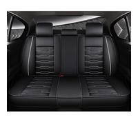 Car Seat Covers Set Leather Car Seat Cover For A4 B8 B6 B7 Avant A3 8P A5 Sportback Q2 Q3 A7 Q7 4L 100 C4 A6 4F C7 C5 Car Accessories Car Seat Covers(Black White,Rear)
