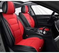 Car Seat Covers Set Leather Car Seat Cover For Lexus For NX300H For LLS460 For LS430 For CT200H For RX400H For IS300H Car Full Set Interior Accessories Car Seat Covers(Black Red 4pcs,Standard)