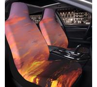 Car Seat Covers Set of 1 PC Breathable Front Seat Covers Elastic Seats Cushion Pad Sunset at dusk Seat Covers Universal Automotive Cushion Protector Car Interior Accessories for SUVs Vans Sedan