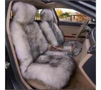 Car Seat Covers Set One Piece- Plush Car Seat Cover Purpose Long Wool Fur Car Front Seat Protective Cushion Car Parts Car Seat Protector Car Seat Covers(White ash point-1PC)