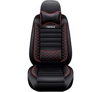 Car Seat Covers Universal Full Set Accessories For Hyundai Palisade Tucson KONA IONIQ Grandeur RM16 New SantaFe I20 I10 Matrix Ix35(Black Red)
