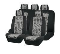Car Seat Covers Universal Plyester Car Seat Covers Full Set Car Accessories Interior For Women Man Girl Airbag Compatible Fit Car SUV Truck Car Seat Protector(5 seat)