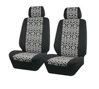 Car Seat Covers Universal Plyester Car Seat Covers Full Set Car Accessories Interior For Women Man Girl Airbag Compatible Fit Car SUV Truck Car Seat Protector(2 Front seat)