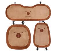 Car Seat Cushion,Capybara Plush Front Seat Covers | Comfortable Chair Mat for Home Truck Van SUV Long Distance Driving Road Trip Study Relaxation Time