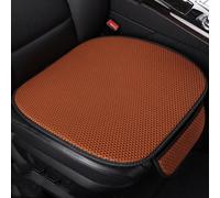 Car Seat Cushion for Audi A4 Sedan B5 B6 B7 B8 B9, Ice Silk Fabric, Breathable, Anti-Slip, with Front Storage Pocket,C Brown