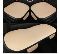 Car Seat Cushion for Audi A8 Saloon D5 5 Seats LWB 2018-2023, Ice Silk Sweat Resistant Protector Pad Summer Cool Seat Mat,Beige Front and Back