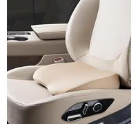 Car Seat Cushion for BUICK Park Avenue 3. Generation 2007 2008 2009 2010 2011 2012, 2 in 1 Wedge Soft Memory Foam for Tailbone & Back Pain Relief Lumbar Pillow,Beige