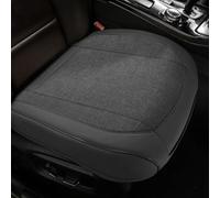 Car Seat Cushion For Dacia Sandero Stepway 2012-2025, Front Driver Seats Cushions, Bound Edging Protection, Non-Slip Chair Pads Interior Accessories,Leather + Linen-Grey