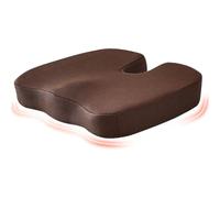 Car Seat Cushion for FIAT Panda 3. Series (Type 169) 2003-2012, Universal Comfort Memory Foam Seat Pad, Adult Booster Seat Driver, Sciatica Cushions Pad, Accessories,Brown