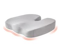 Car Seat Cushion for FIAT Panda 3. Series (Type 169) 2003-2012, Universal Comfort Memory Foam Seat Pad, Adult Booster Seat Driver, Sciatica Cushions Pad, Accessories,Grey