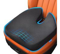 Car Seat Cushion for Long Drives - Memory Foam Seat Pad for Lower Back, Tailbone & Sciatica Pain Relief, Height Booster & Posture Support, Universal Cushion for Car, Truck, Office & Gaming Chairs