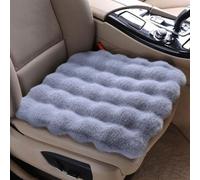 Car Seat Cushion for Nissan Qashqai ll J11 2013 2014 2015 2016 2017, Thickened Fluffy Front Seat Cushions, Winter Plush Warm Comfortable Pad, Car Accessories,Grey
