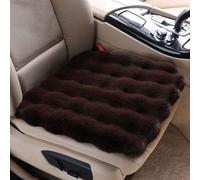 Car Seat Cushion for Nissan Qashqai ll J11 2013 2014 2015 2016 2017, Thickened Fluffy Front Seat Cushions, Winter Plush Warm Comfortable Pad, Car Accessories,Brown