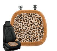 Car Seat Cushion - Leopard Print Plush Car Seat Cushion | Soft and Warm Plush Material Enhance the Comfort of Car Seat Soft for Most SUVs