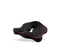 Car Seat Cushions For Tailbone Sciatica Lower Back Pain Relief Memory Foam Seat Cushion Coccyx Orthopedic Car Office Chair Cushion Pad Car Seat Covers(-02-Black red)