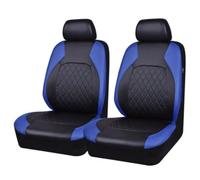 Car Seat Cushions Front Two Seat Universal PU Leather Car Cover For MAZDA 3 CX-5 2 5 6 CX-3 CX-4 CX-7 CX-9 RX-8 CX-30 CX-50 Seat Covers(Black Blue 2 PCS)