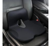 Car Seat Cushions Suitable for Citroen Ami / C1 / C3 / C3 Aircross / C4 / e-C4 / C5 X, Featuring Ergonomic Memory Foam Hip Pads To Relieve Sciatica, Reduce Stress,Black
