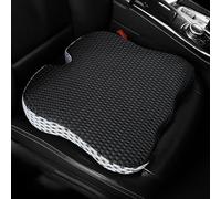 Car Seat Cushions Suitable for Dodge Caliber/Challenger/Charger/Durango/RAM, Featuring Ergonomic Memory Foam Hip Pads To Relieve Sciatica, Reduce Stress,Black-white