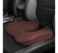 Car Seat Cushions Suitable for Ford Explorer/Capri/Kuga/Mondeo/Mustang/Puma Gen-E, Featuring Ergonomic Memory Foam Hip Pads To Relieve Sciatica, Reduce Stress,Brown