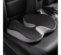 Car Seat Cushions Suitable for Ford Explorer/Capri/Kuga/Mondeo/Mustang/Puma Gen-E, Featuring Ergonomic Memory Foam Hip Pads To Relieve Sciatica, Reduce Stress,Grey