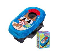 Car Seat Cuties, Baby Carrier Seat Cover, Infant Car Seat Cover for Baby Boys and Girls, Baby Shower Gift, Soft Baby Carrier Blanket Car Seat Cover, Infant Halloween Costume (Pirate)