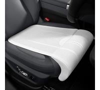 Car Seat Extender Cushion for Audi a6 Quattro a6 s-line a7 a7 sportback, Leather Comfortable Portable Extendable Leg Support Extension Pad,C-White