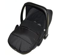 Car Seat Footmuff/Cosy Toes Compatible with Kiddy Evolution Pro Black Jack