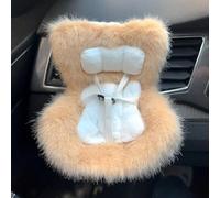 Car Seat for 17cm La-bubu Dolls, Car Seat Vent Clip for 10-17CM Dolls, Cute Safety Carseat with Soft Cushion for Blind Box Doll Fans/Collectors, Cars Air Vent Decoration