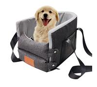 Car Seat For Dogs, Cozy Center Console Puppy Booster Seat, Portable and Detachable Pet Bucket Elevated Seat Bed For Small Medium Dogs Cats - 38 x 25 cm
