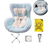 Car seat for dolls, car seat for reborn dolls, 17 cm plush cradle for vehicle decoration, toy shop, game, children's room, travel collection for children and girls, for on the go and